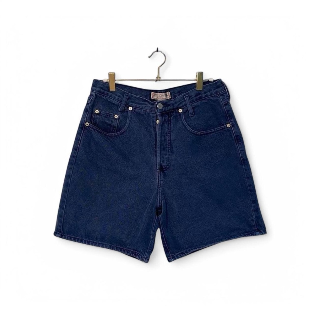 Guess Dark Blue Denim Wash Shorts